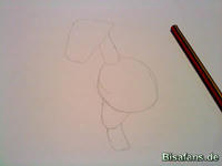 Zeichenkurs Aerodactyl - Schritt 1