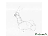 Zeichenkurs Altaria - Schritt 2