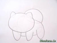 Zeichenkurs Bisasam - Schritt 4