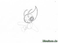 Zeichenkurs Celebi - Schritt 5