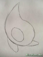 Zeichenkurs Celebi - Schritt 1