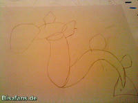 Zeichenkurs Garados - Schritt 2