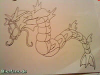 Zeichenkurs Garados - Schritt 7