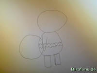 Zeichenkurs Kecleon - Schritt 3