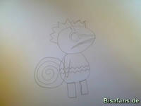 Zeichenkurs Kecleon - Schritt 5