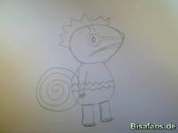 Zeichenkurs Kecleon - Schritt 6