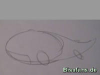 Zeichenkurs Kyogre - Schritt 2
