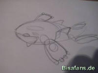 Zeichenkurs Kyogre - Schritt 4