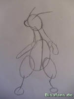 Zeichenkurs Kyurem - Schritt 2