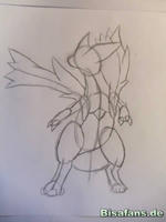 Zeichenkurs Kyurem - Schritt 4