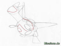 Zeichenkurs Latias - Schritt 5