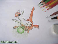 Zeichenkurs Latias - Schritt 1