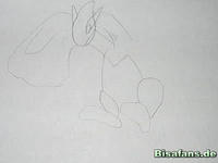 Zeichenkurs Lugia - Schritt 2