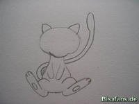 Zeichenkurs Mew - Schritt 6