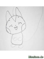 Zeichenkurs Pachirisu - Schritt 5