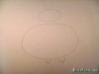 Zeichenkurs Pelipper - Schritt 2