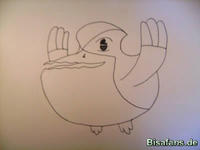 Zeichenkurs Pelipper - Schritt 10