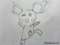 Zeichenkurs Zackenohr-Pichu - Schritt 6