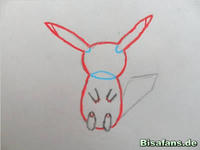 Zeichenkurs Pikachu - Schritt 4