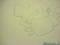 Zeichenkurs Pikachu - Schritt 4