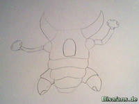 Zeichenkurs Pinsir - Schritt 4