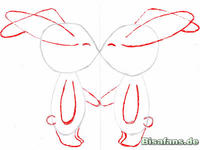 Zeichenkurs Plusle - Schritt 3