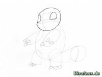 Zeichenkurs Schiggy (von vorne) - Schritt 2