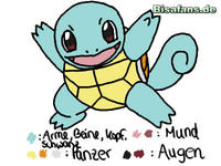 Zeichenkurs Schiggy (fröhlich) - Schritt 7