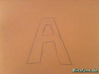 Zeichenkurs 3D-Schrift (mit Schatten) - Schritt 1