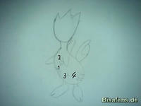 Zeichenkurs Togetic - Schritt 8