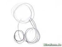 Zeichenkurs Tragosso (schlafend) - Schritt 1