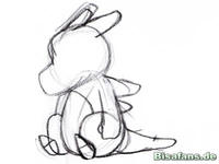 Zeichenkurs Tragosso (schlafend) - Schritt 3