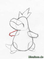 Zeichenkurs Tyracroc - Schritt 7