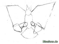 Zeichenkurs Zapdos - Schritt 3