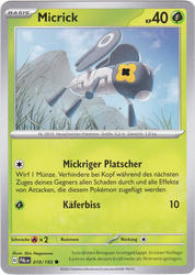 Entwicklungen in Paldea 019/193 Micrick