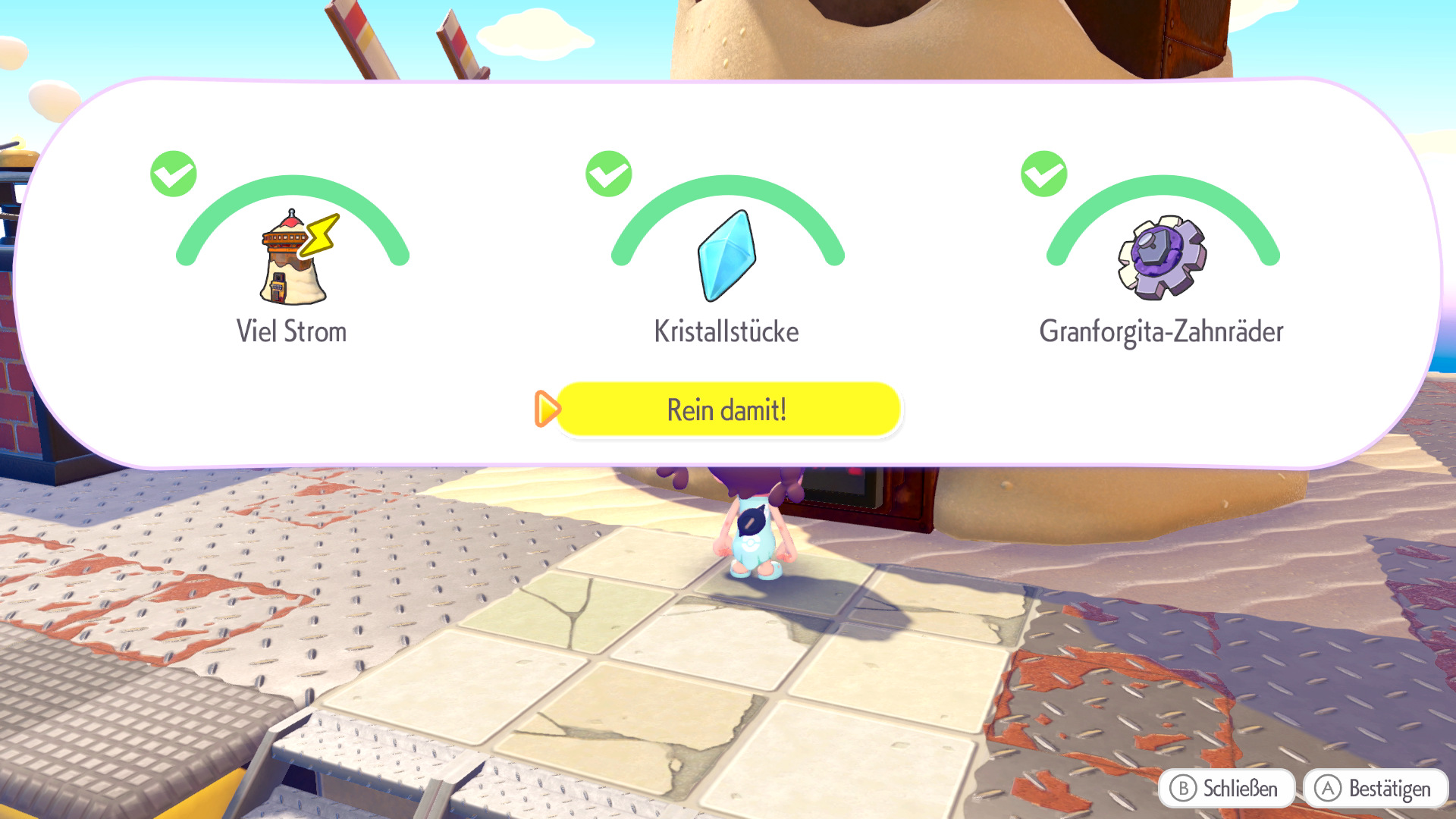 Screenshots zu Aufnahmeprüfung in Pokémon Pokopia Screenshots zu Aufnahmeprüfung in Pokémon Pokopia