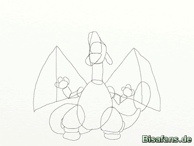 Pokemon Zeichnen Glurak