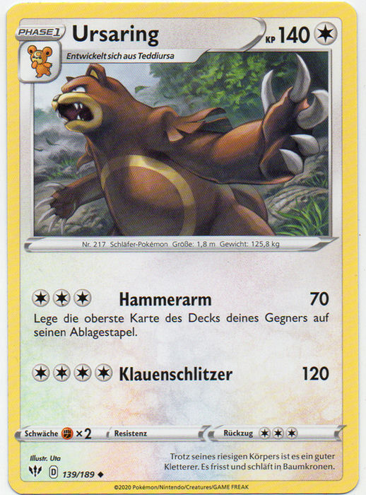 139/189 Ursaring