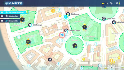 Fundort einer Bunten Schraube in Cyan-Bezirk 4