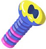 Bunte Schraube