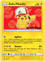 SM Black Star Promos SM109 Ashs Pikachu