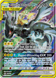 SM Black Star Promos SM168 Pikachu & Zekrom TAG TEAM GX