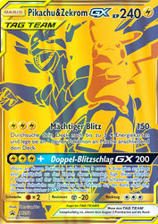 SM Black Star Promos SM248 Pikachu & Zekrom TAG TEAM GX