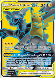 Teams sind Trumpf 162/181 Pikachu & Zekrom TAG TEAM GX