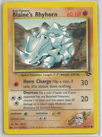 Gym Challenge 65/132 Blaine's Rhyhorn