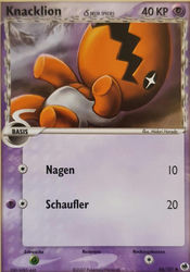 EX Dragon Frontiers 68/101 Knacklion δ