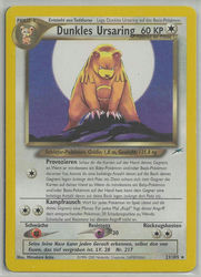 Neo Destiny 21/105 Dunkles Ursaring