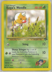 Gym Challenge 82/132 Koga's Weedle