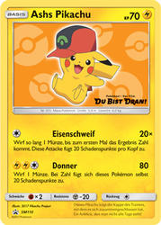 SM Black Star Promos SM110 Ashs Pikachu