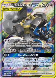 SM Black Star Promos SM192 Lucario & Melmetal TAG TEAM GX